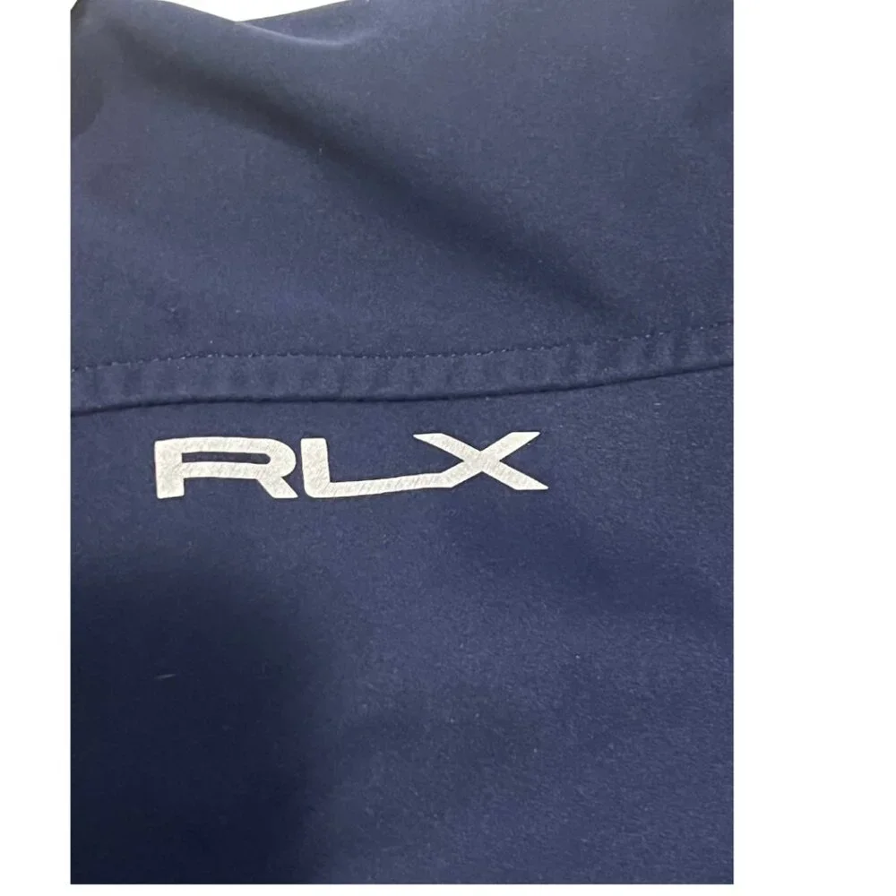 RLX Ralph Lauren Women's Spring Navy Blue Performance Windbreaker Jacket – M - Picture 8 of 11